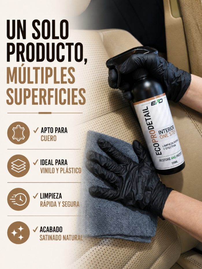 Interior One Step Limpiador y Protector de Salpicaderos y Plásticos