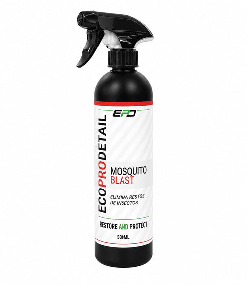 Mosquito Blast de ECOPRODETAIL, eliminador de restos de insectos para el coche en spray de 500ml