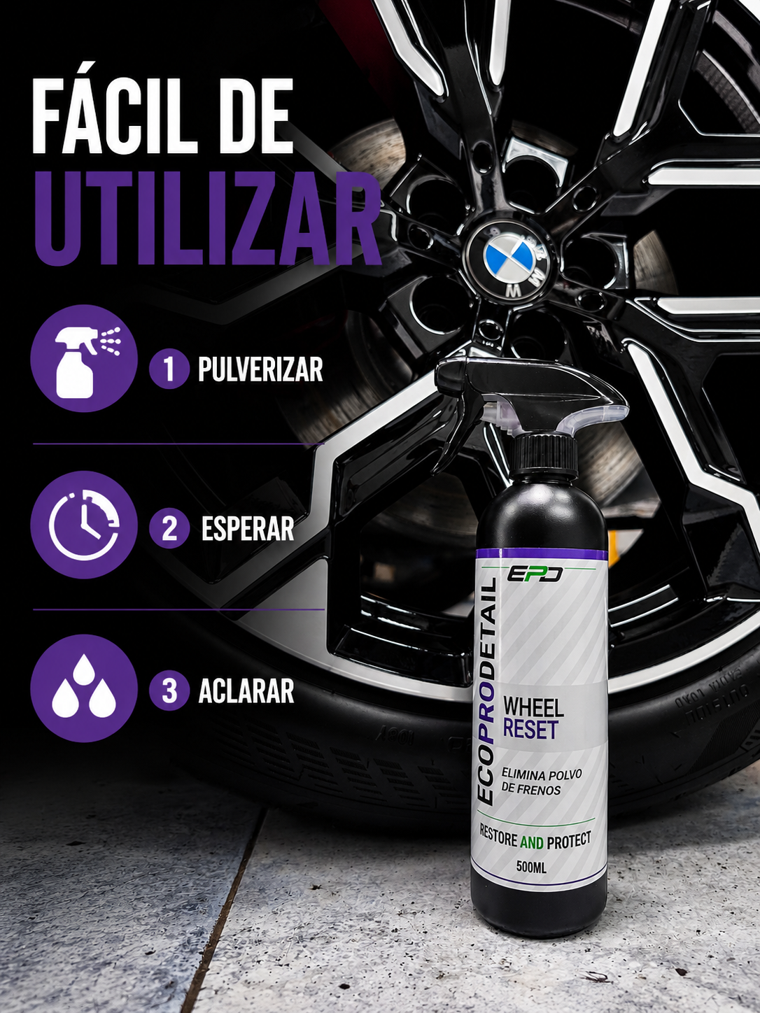 Wheel Reset Limpia Llantas sin Acidos