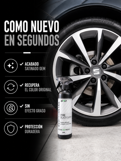 Tyre Black Satin Hidratante de Neumáticos y Plasticos Exterior - vista 2